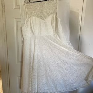 Torrid tea length wedding dress size 26